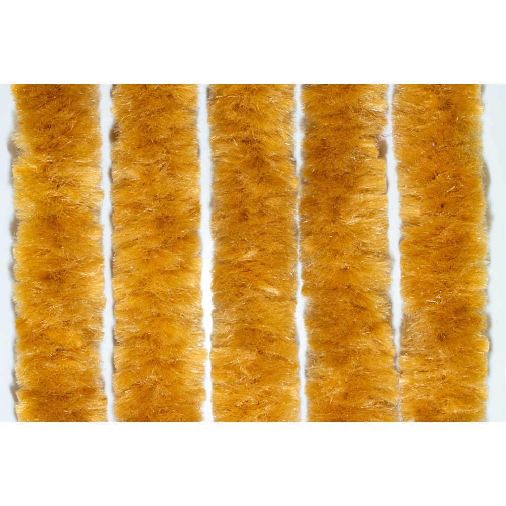 Synthetic chenille curtain